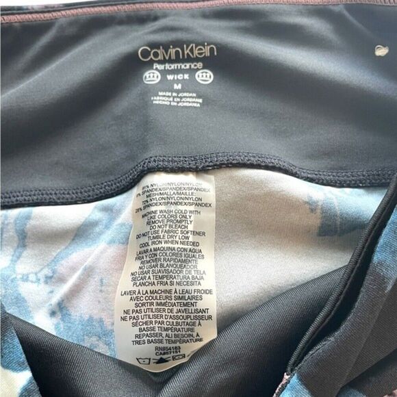 CALVIN KLEIN PERFORMANCE PRINTED CROPPED LEGGINGS SIZE M - Picture 5 of 5